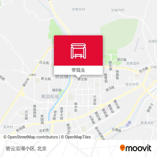 密云沿湖小区地图