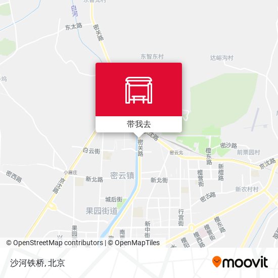 沙河铁桥地图