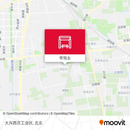 大兴西庄工业区地图