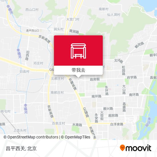 昌平西关地图