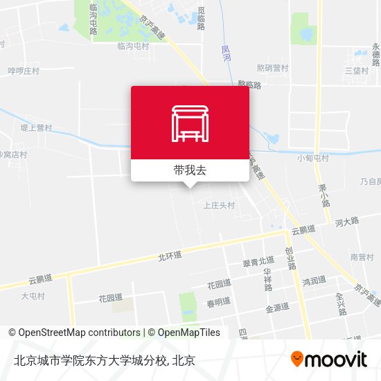北京城市学院东方大学城分校地图