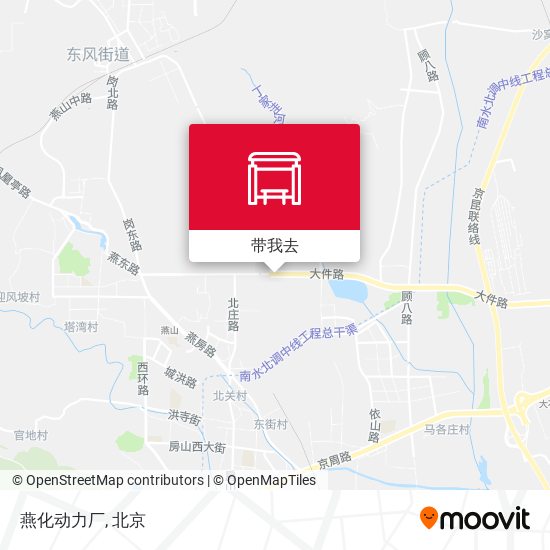 燕化动力厂地图