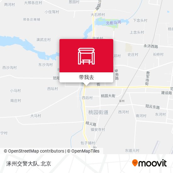 涿州交警大队地图
