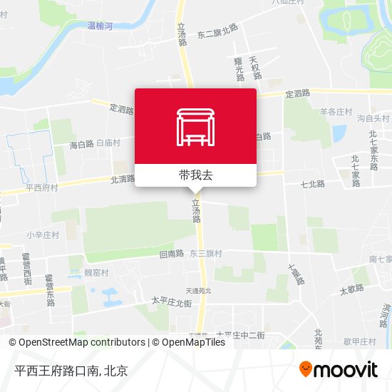 平西王府路口南地图