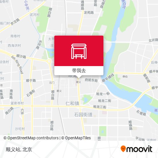顺义站地图