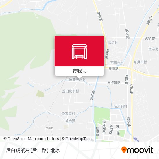 后白虎涧村(后二路)地图