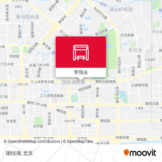 团结湖地图