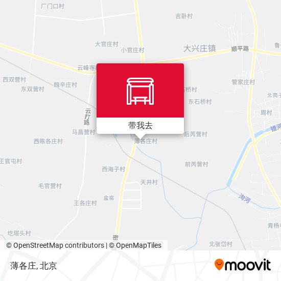 薄各庄地图