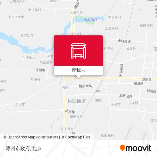 涿州市政府地图