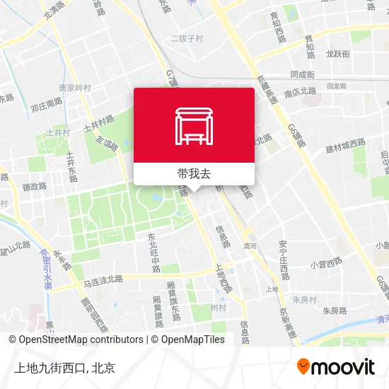 上地九街西口地图