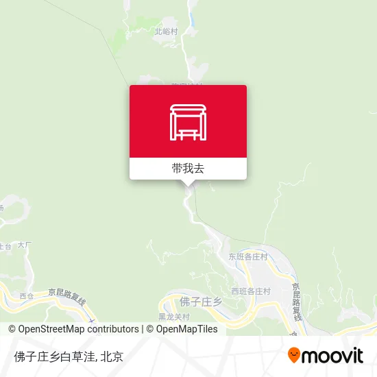 佛子庄乡白草洼地图