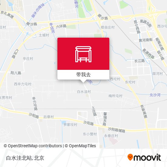 白水洼北站地图