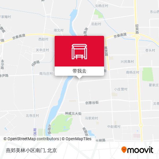 燕郊美林小区南门地图
