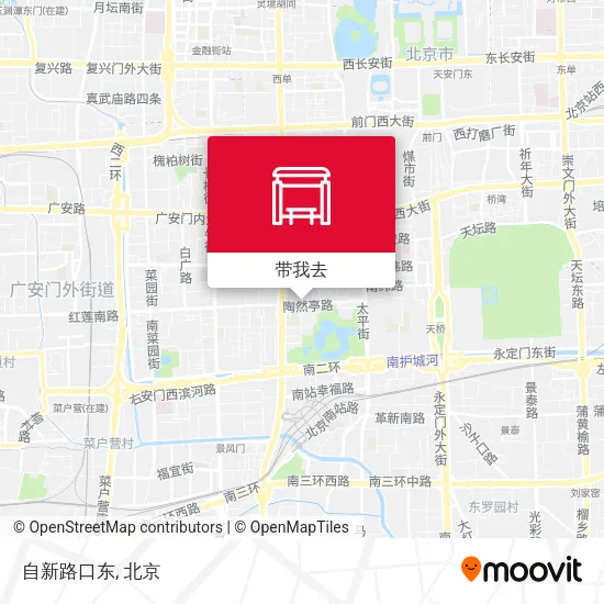 自新路口东地图