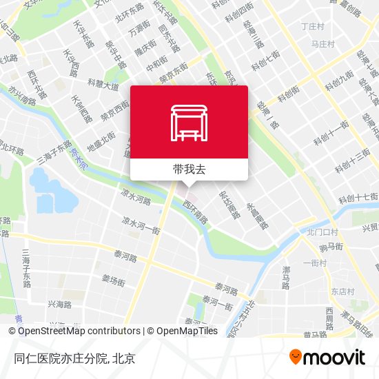同仁医院亦庄分院地图