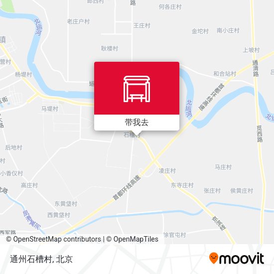 通州石槽村地图