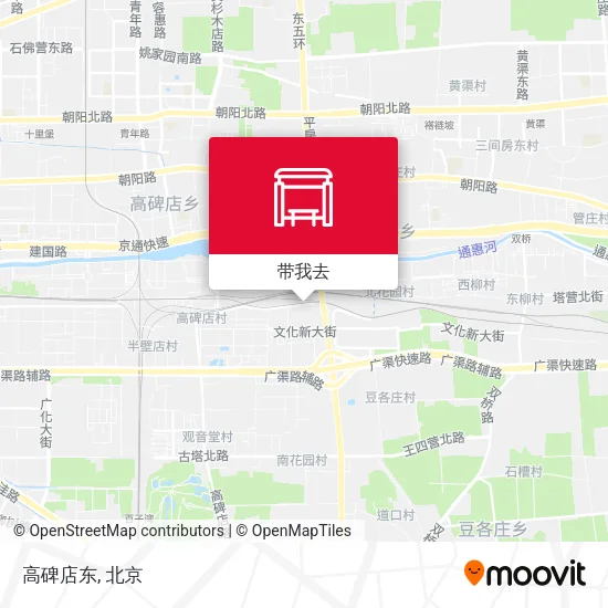 高碑店东地图