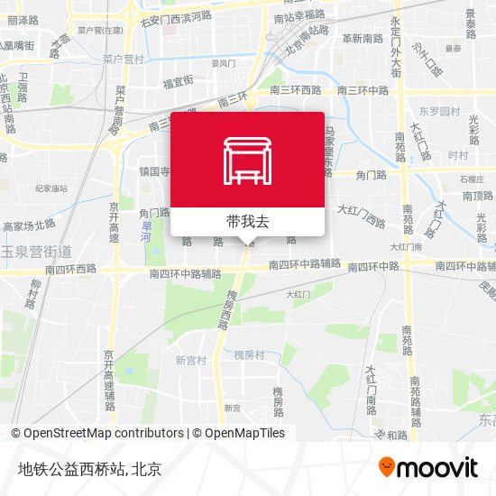 地铁公益西桥站地图