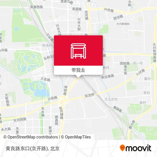 黄良路东口(京开路)地图