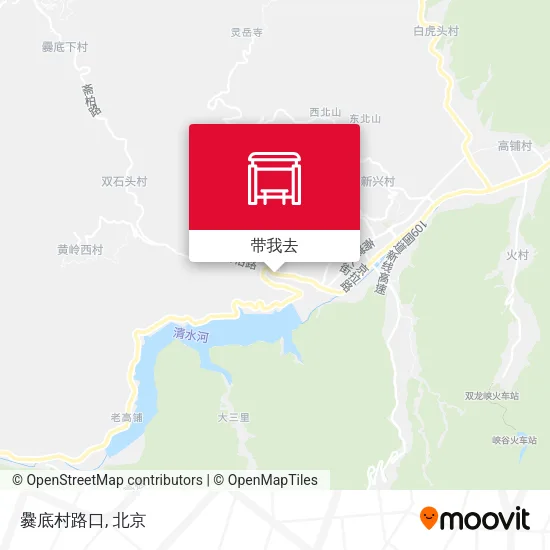 爨底村路口地图