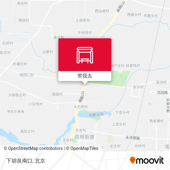 下胡良南口地图