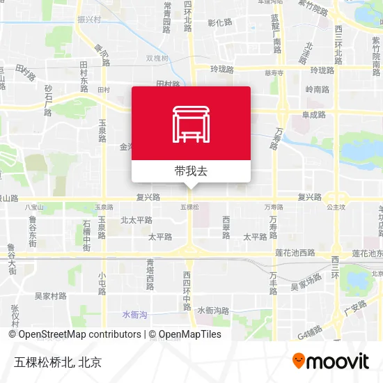 五棵松桥北地图