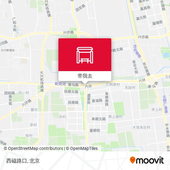 西磁路口地图