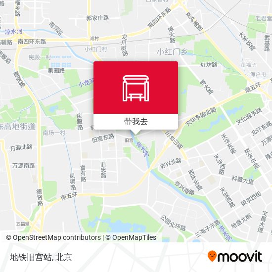 地铁旧宫站地图