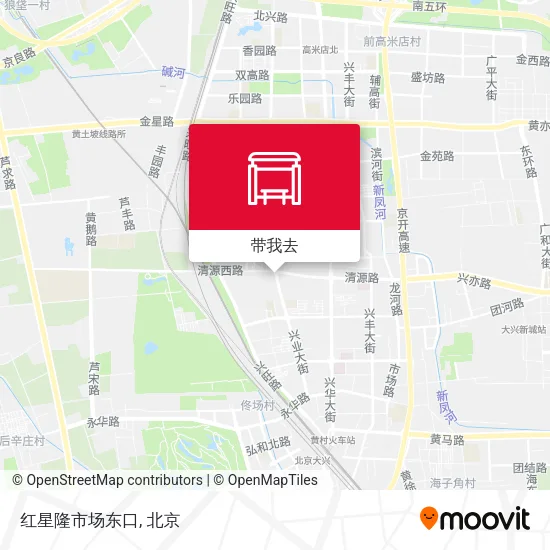 红星隆市场东口地图