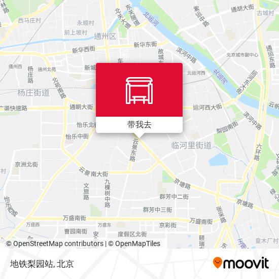 地铁梨园站地图