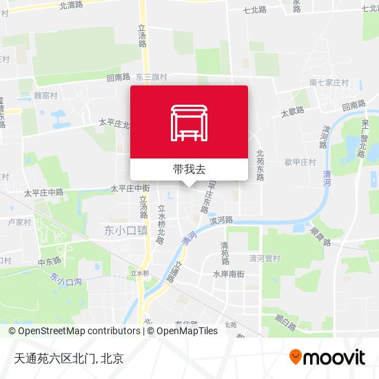 天通苑六区北门地图