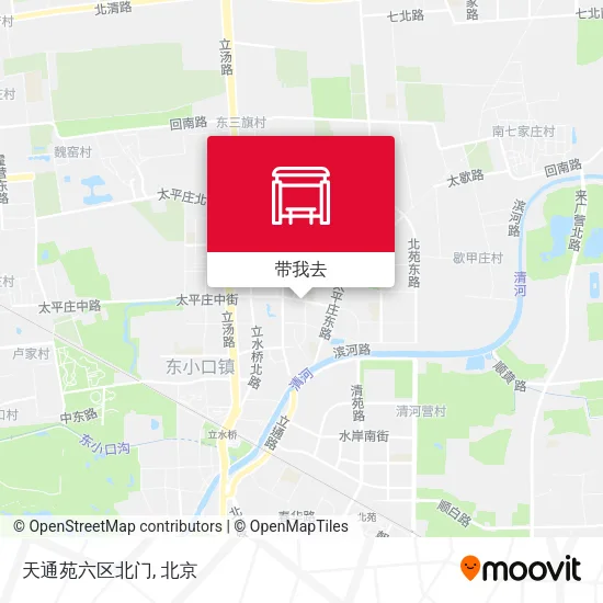 天通苑六区北门地图