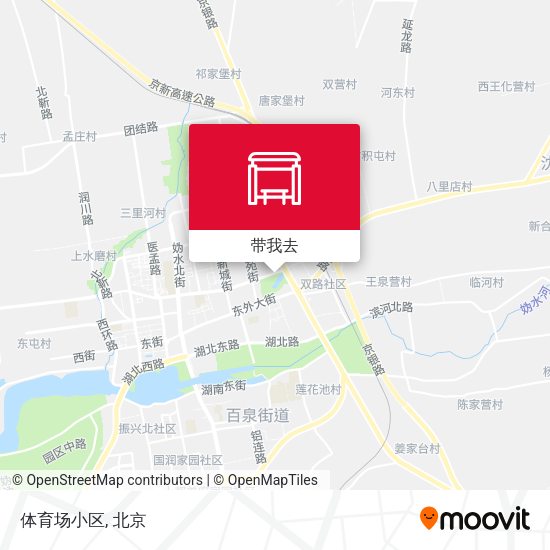 体育场小区地图