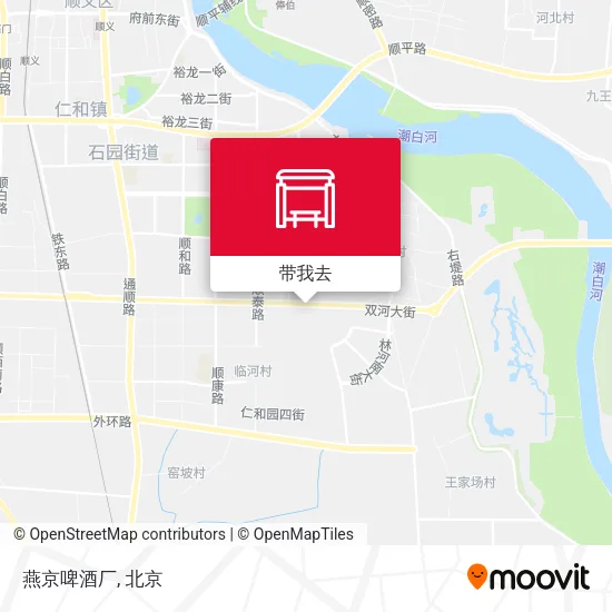 燕京啤酒厂地图