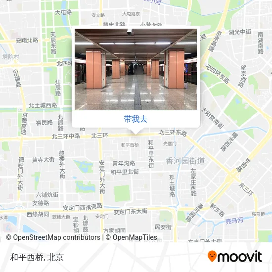 和平西桥地图