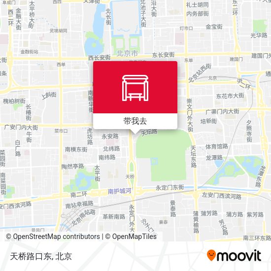 天桥路口东地图