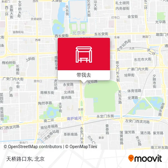 天桥路口东地图