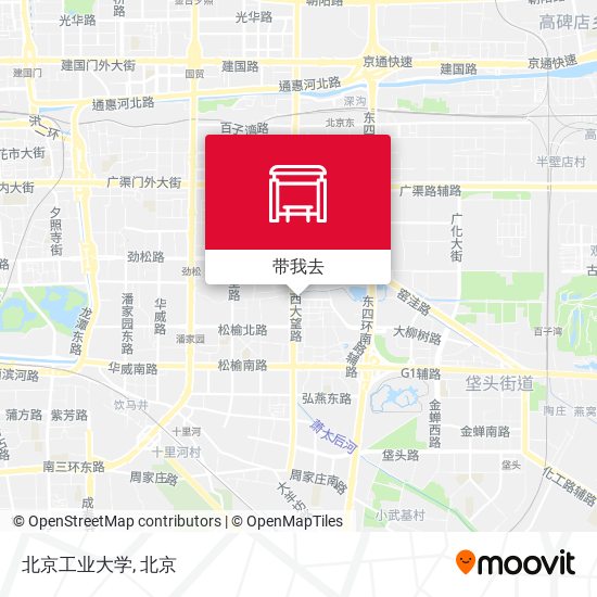 北京工业大学地图