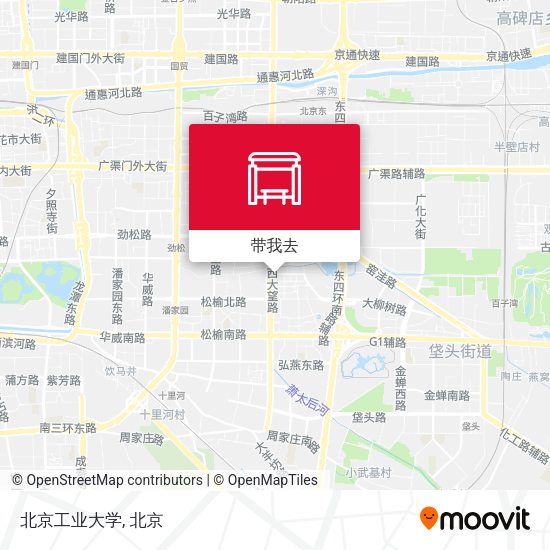 北京工业大学地图