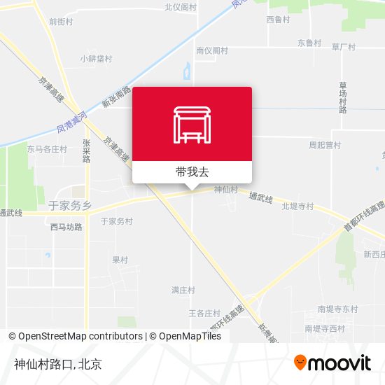 神仙村路口地图