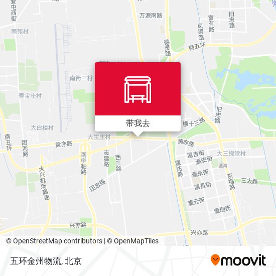 五环金州物流地图