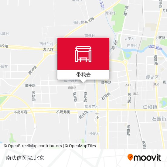 南法信医院地图