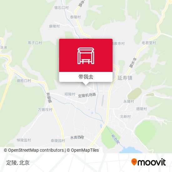 定陵地图