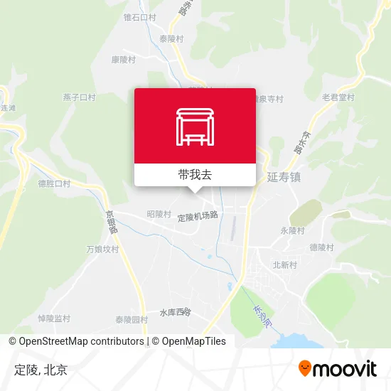 定陵地图