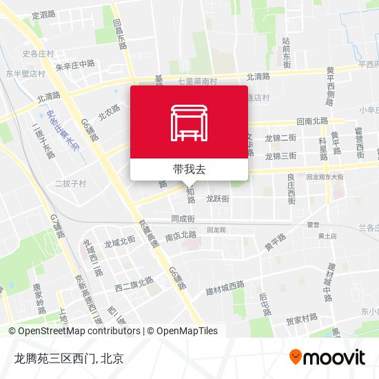 龙腾苑三区西门地图