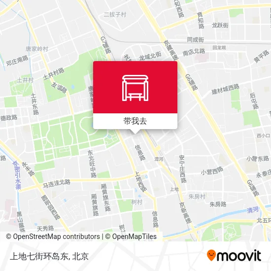 上地七街环岛东地图