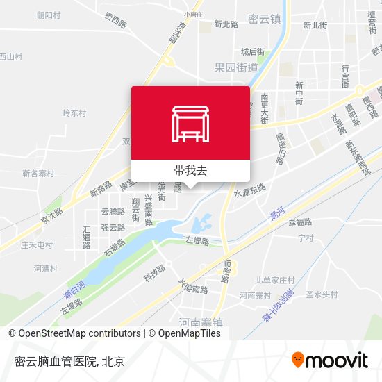 密云脑血管医院地图