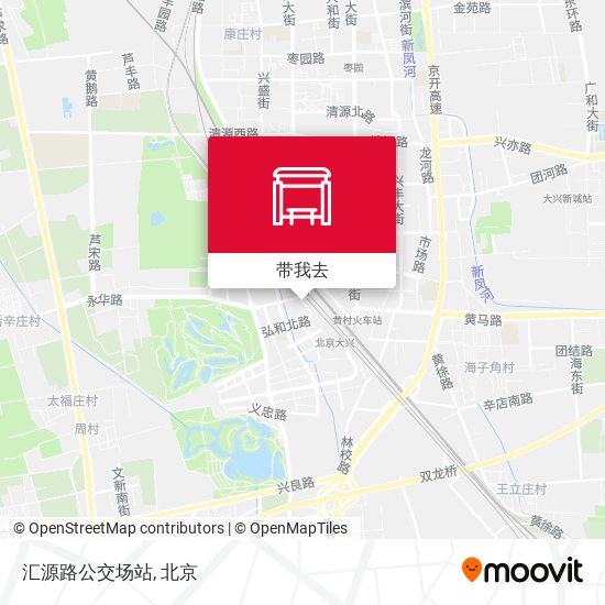 汇源路公交场站地图