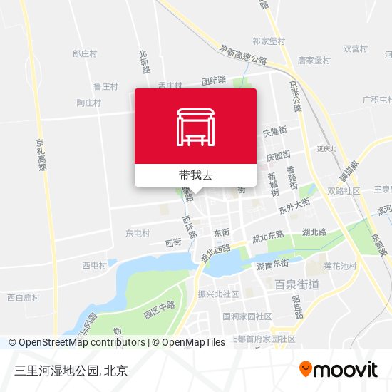 三里河湿地公园地图