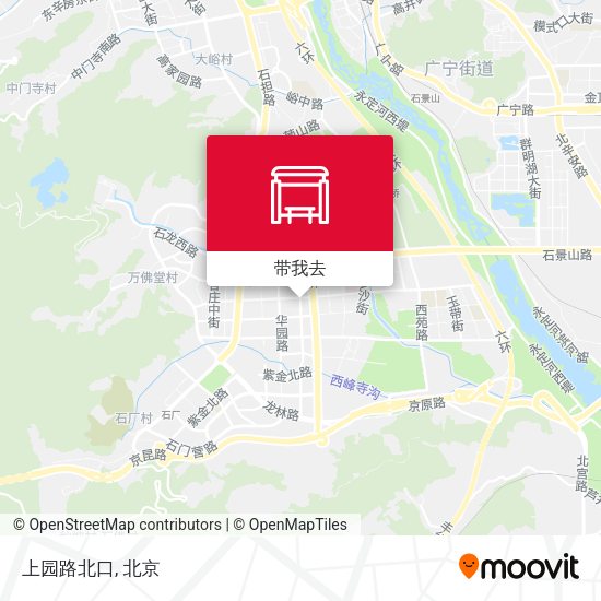 上园路北口地图